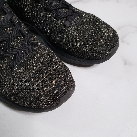 APL Techloom Pro Sneaker Black Gold Metalic Size 8 - Picture 4 of 8